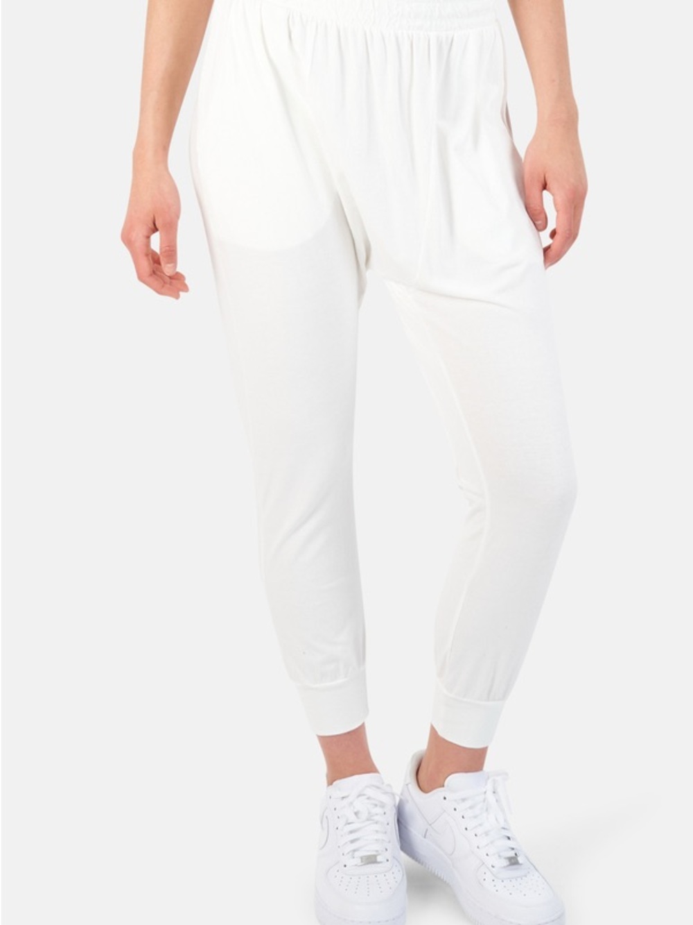 NSF Kendall Jersey Harem Pants White Size P